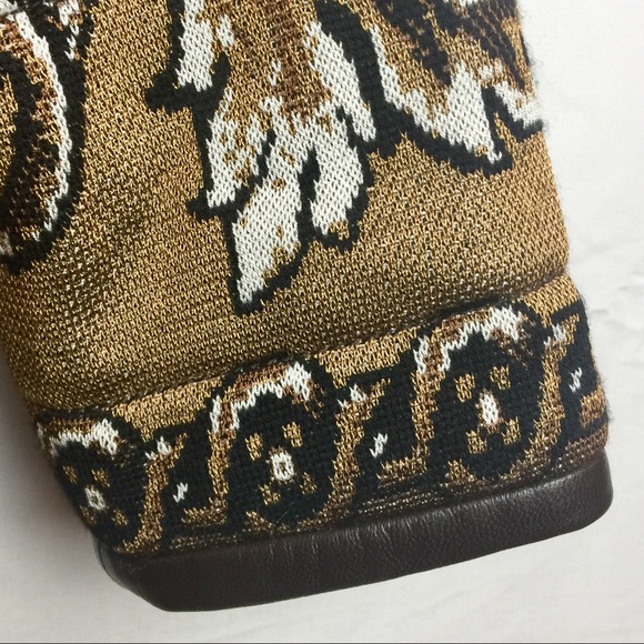 🌟ST JOHN COLLECTION JACKET BROWN LEATHER TRIM 4 - Picture 4 of 8